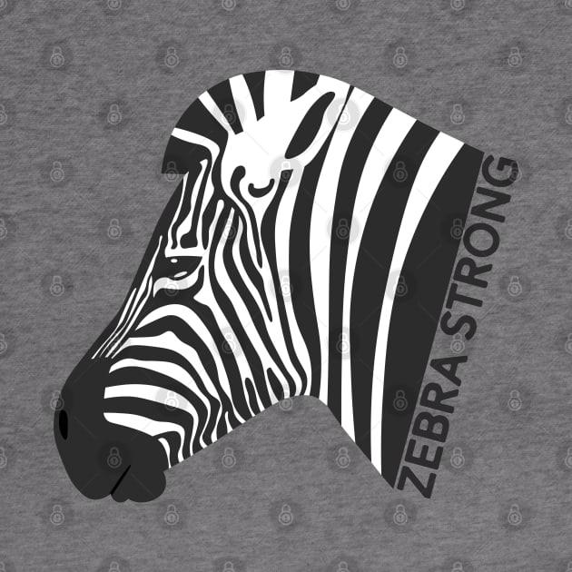 Ehlers Danlos Rare Disease Awareness Zebra Strong by Jesabee Designs